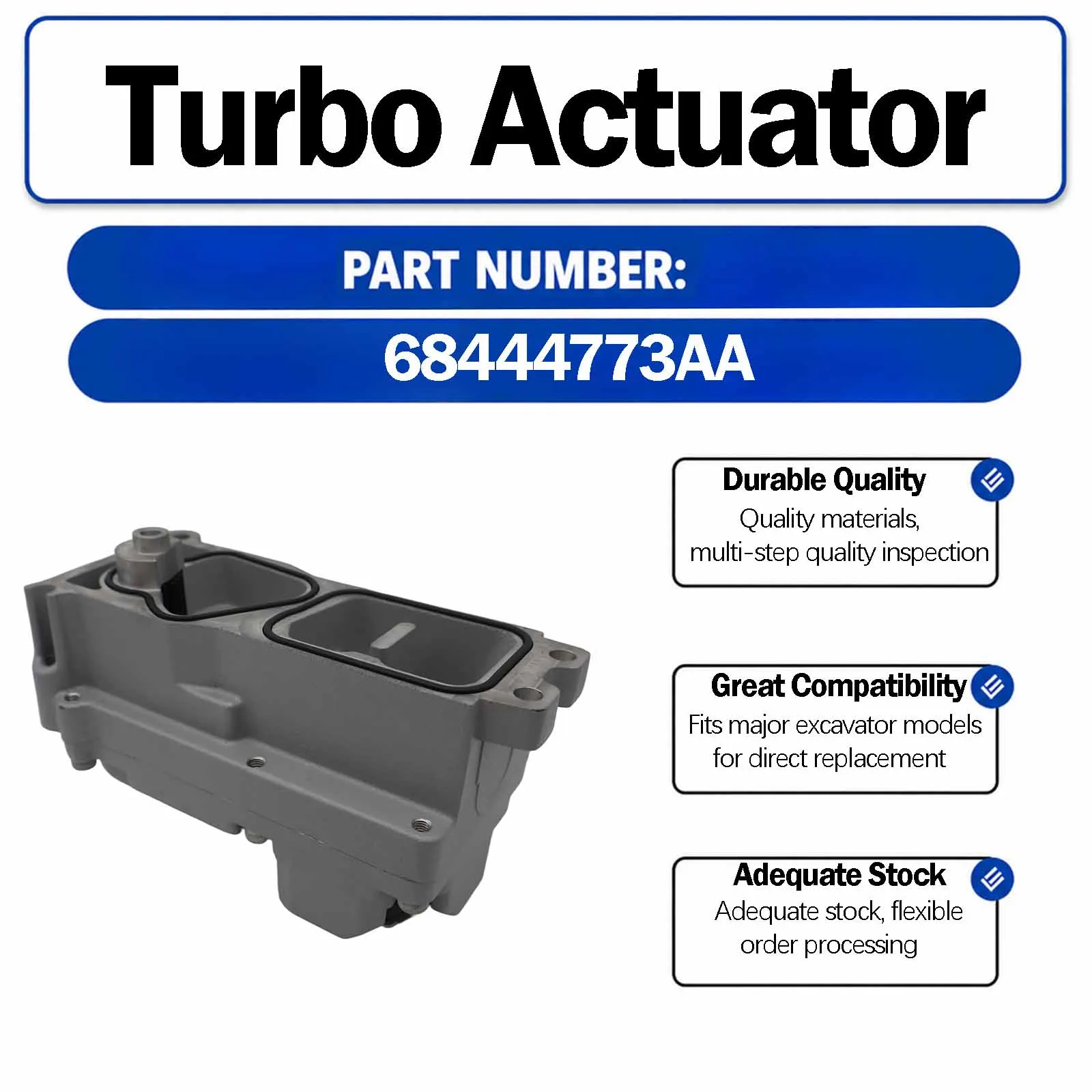 Turbocharger Actuator 68444773 For Cummins Engine 6.7L