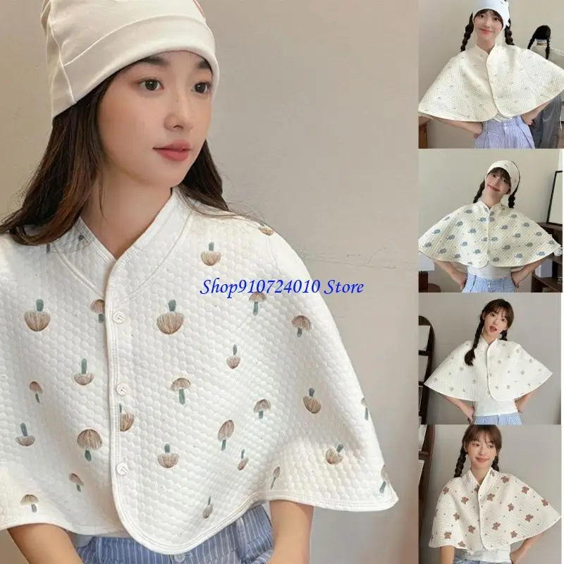 

77HD послеродовая хлопковая шаль для защиты плеч в холодную погоду для кормящих мам