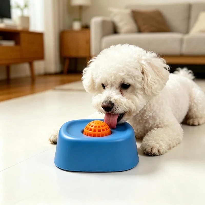 Pet Lick Mat,Yogurt Licking Plate Slow Feeder for Dogs & Cats,Interactive Snack Bowl,Promotes Dental Health for Anxiety Relief