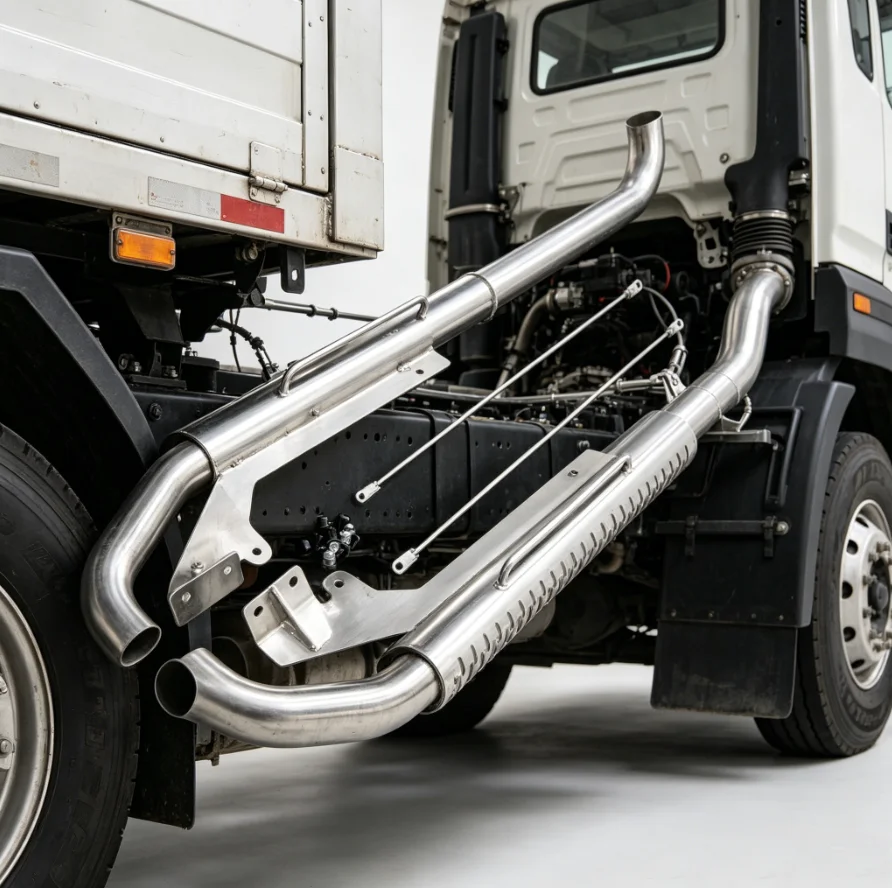 1/14 RC LESU New Exhaust Pipe Chimney for Tamiya Hydraulic Excavator Loader Dump European Truck for MAN VOLVO Tipper DIY Parts