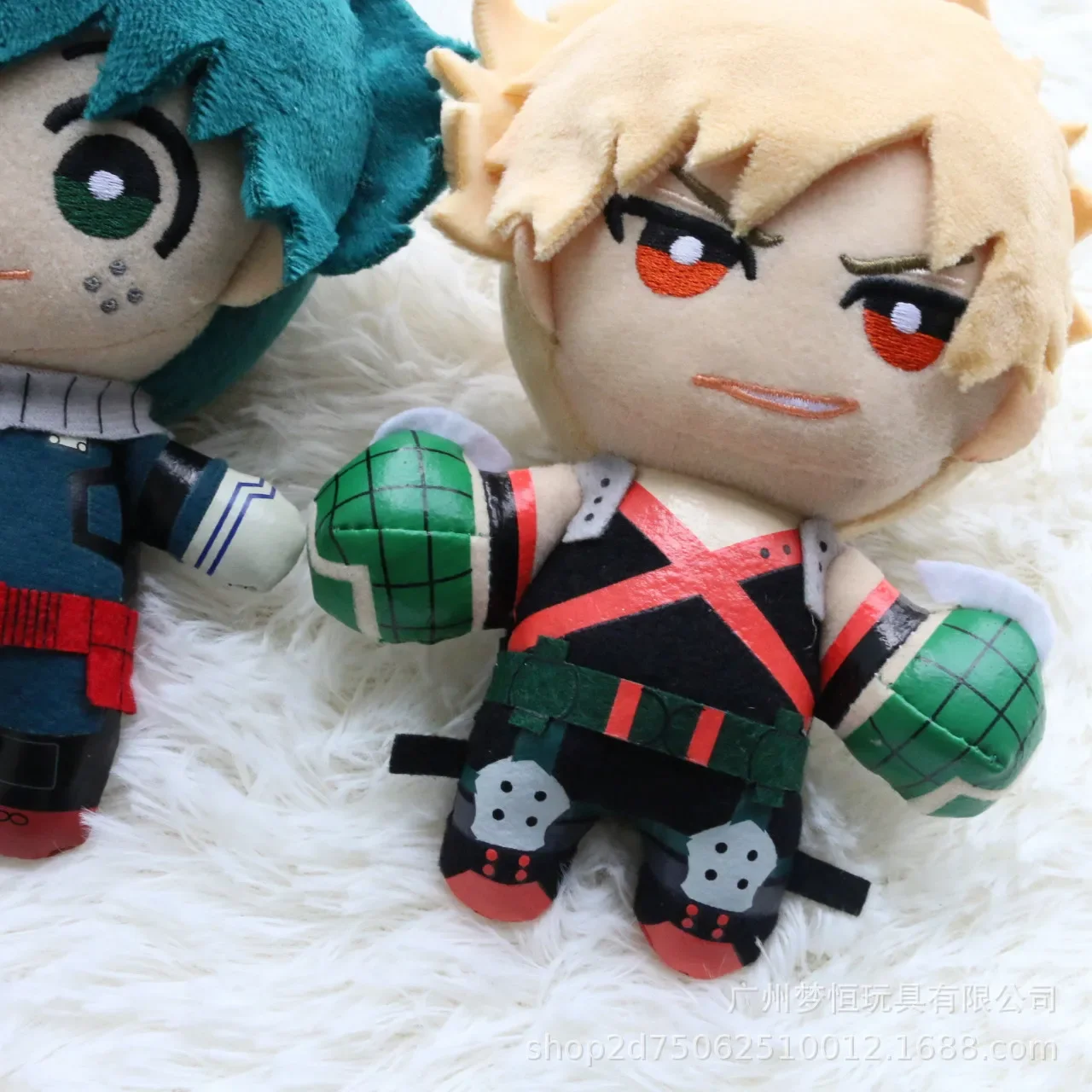 Anime My Hero Academia Midoriya Izuku Bakugou Katsuki Todoroki Shoto Plush Keychain Figure Cosplay Cartoon Accessories Props view 3