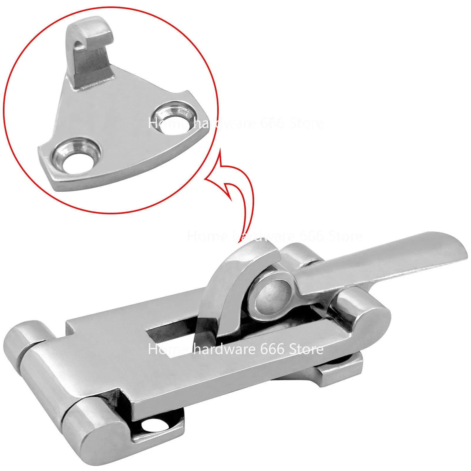 316 Stainless Steel New Buckle, Toolbox Lock, Buckle Luggage Buckle, Marine Hardware Yacht RV Accessories