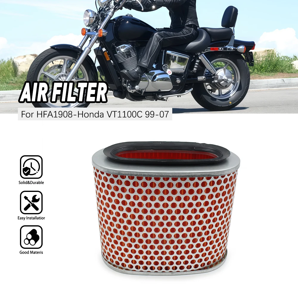 

Air Filter HFA1908 For 1996 Honda Shadow 1100 VT1100B