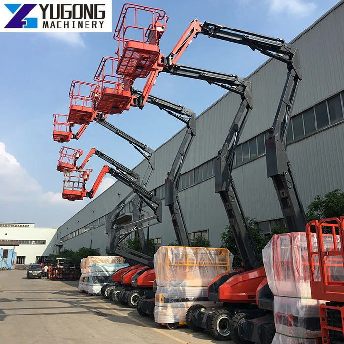 YG 18M-50M New Design Self-Propelled Towable Articulated Boom Lift Rental Man Lift Aerial Work Platform