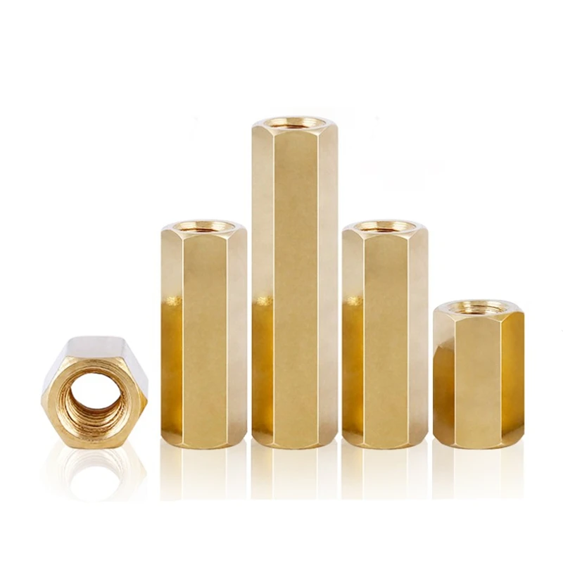 M2 M2.5 M3 M4 Brass Hex Standoffs Stud Mount Board Pillar Hexagon Thread PCB Motherboard Nut Hollow Column Standoff Spacer