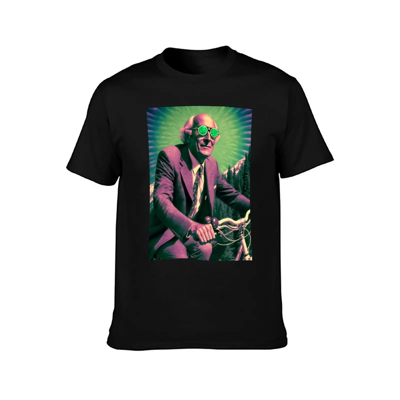 Albert Hofmann Bicycle Day T-Shirt Summer Casual Cotton Tee Oversized Streetwear Tops Vintage Graphic Print Unisex Men Women