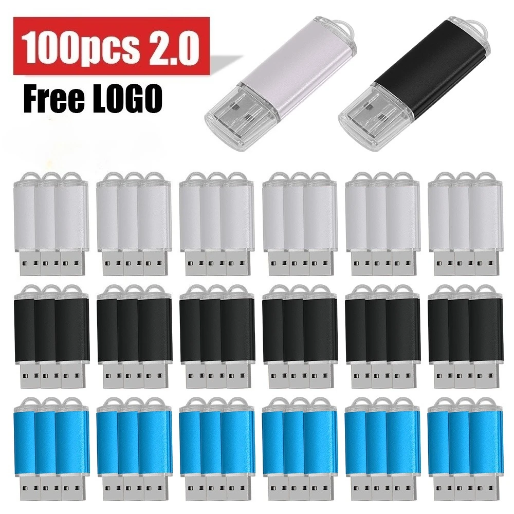 100個/ロット USB 2.0 フリーロゴ フラッシュドライブ 4GB 8GB ペンドライブ 128MB USBメモリ 1GB 2GB ペンドライブ 16GB メモリ フラッシュ 32GB 64GB Uディスク