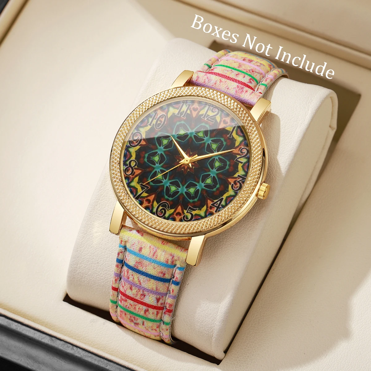 

1 шт. женские подарочные часы с персонализированным креативным циферблатом, классические модные повседневные кварцевые часы, лучший подарок для девочек (коробка не входит в комплект)