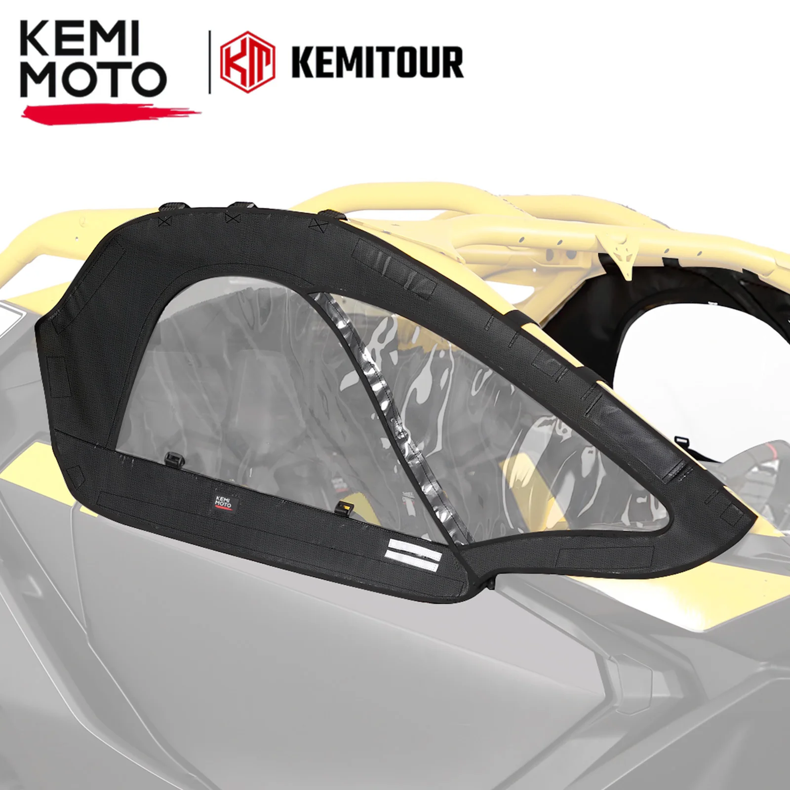 

Soft Upper Door Kit For Can-Am Maverick R 2024 Coated Mesh Fabric TPU Transparent Film Waterproof Soft Cab Enclosure 715007376