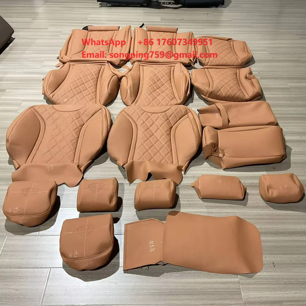 Factory Wholesale High-end Quality Seat Covers for Mercedes-Benz C-Class W204 and W205 Seat Replacement with Red Napa Leather