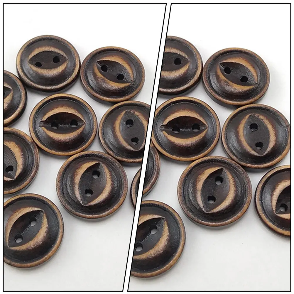 

40Pcs Ox Horn Buttons Vintage All Match Clothing Accessories DIY Sewing Decorative Shirts Hats Sweaters Replacement