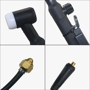 Welding Torch with large nut connector, air cooled argon, flexible Tig, tool parts, WP17FV, 2.5 m 6 MAIN TORNAMENT SALES FOR REFRIGERATION - №2