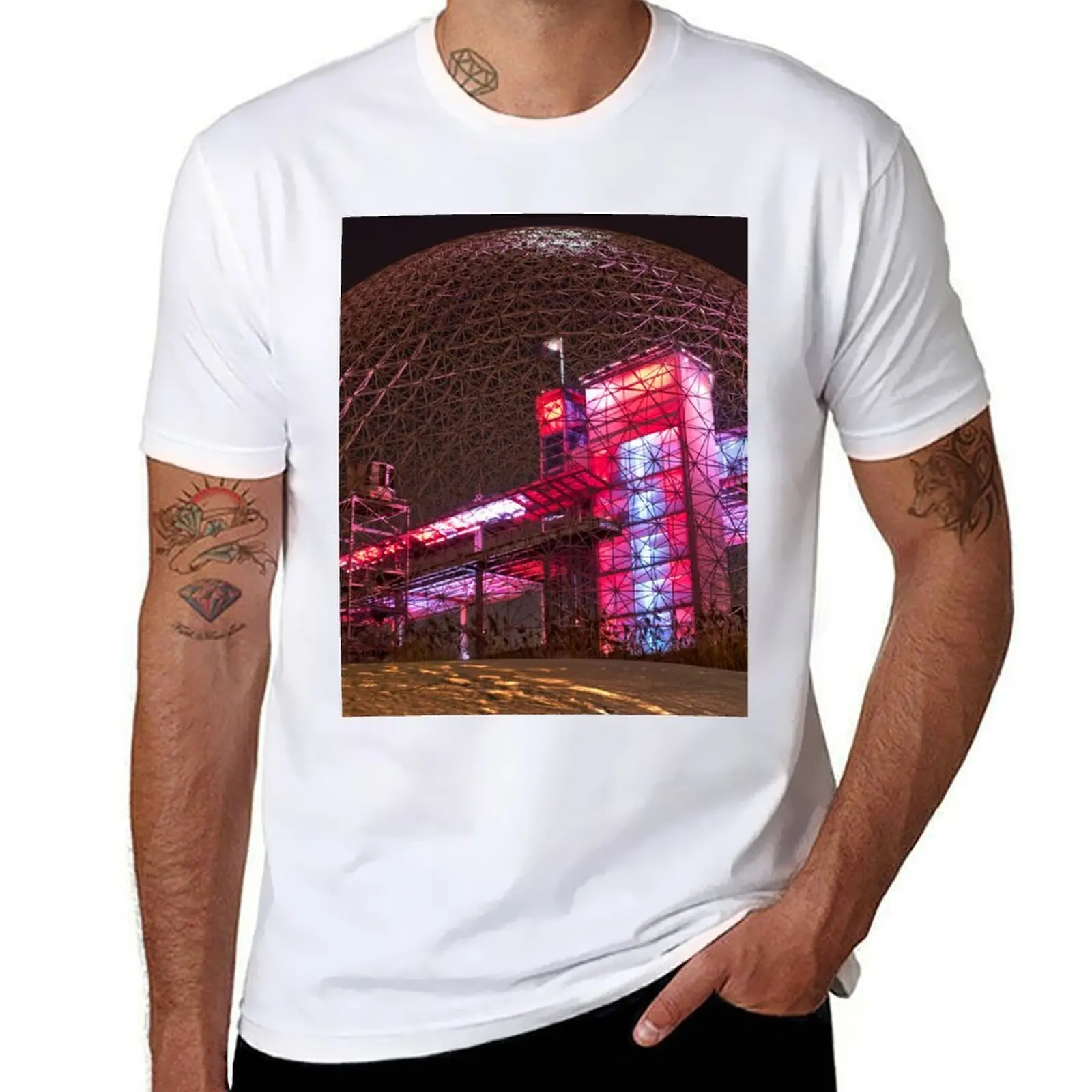 

Montreal Biosphere pavilion expo 67 T-Shirt Lightweight Basic Short Sleeve Shirt