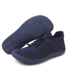 Men's Minimalist Barefoot Shoes Zero Drop Sole Wide Width Sneaker Men's Cross Trainer Sneakers Wide Toe Box Upgrade Stability