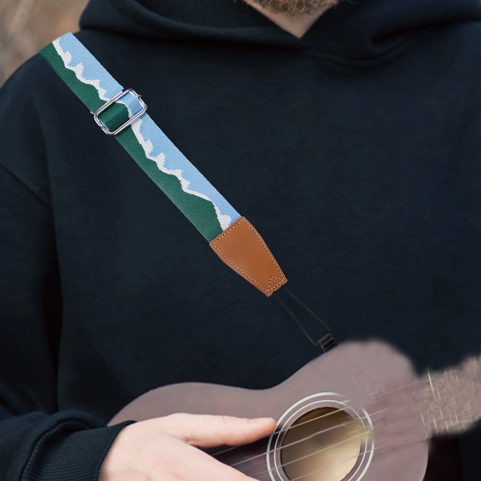 

Guitar Strap Ukulele No Drill Replacement Electric Bass Patterned Acoustic