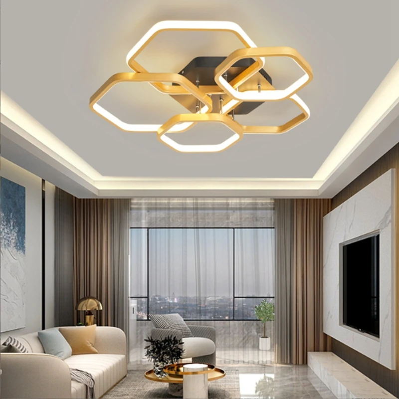 

Originality Living Room Ceiling Lamp Modern Intelligent LED Chandelier Personality Bedroom Restaurant Indoor Decorative Lamps