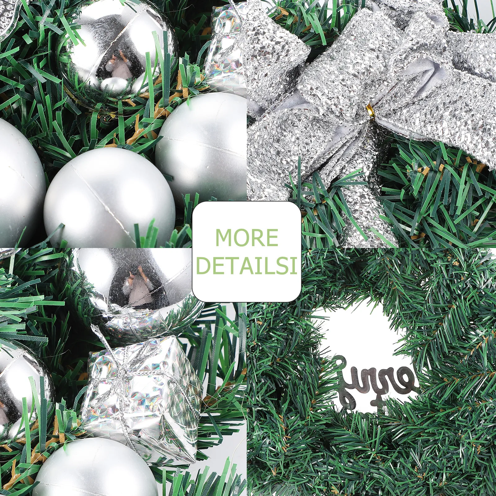 

Decorate Christmas Wreath Door Hanging Decorations Outdoor Ornaments Cloth Party Adornment