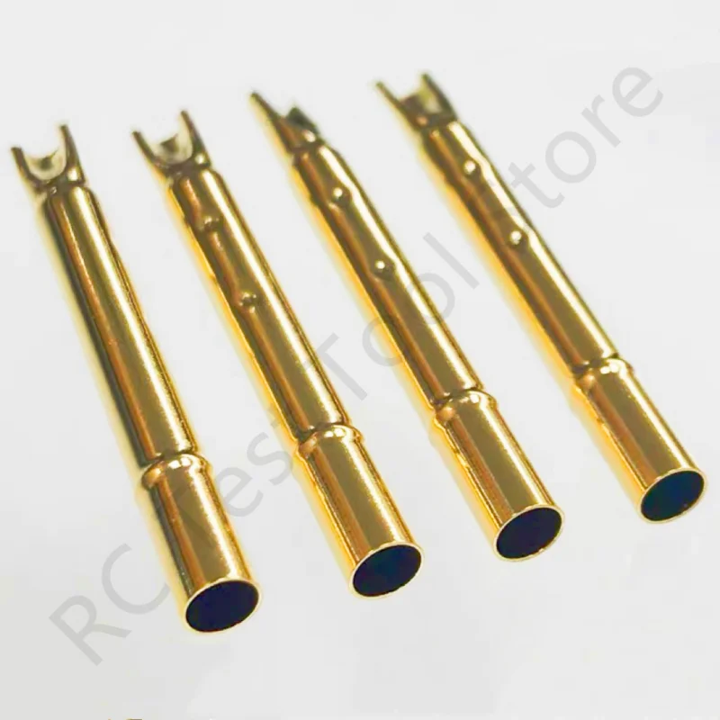 10/50PCS R189-4S Test Pin UB189-B Receptacle Brass Tube Needle Sleeve Seat Solder Connect Probe Sleeve 33.5mm Outer Dia 3.56mm