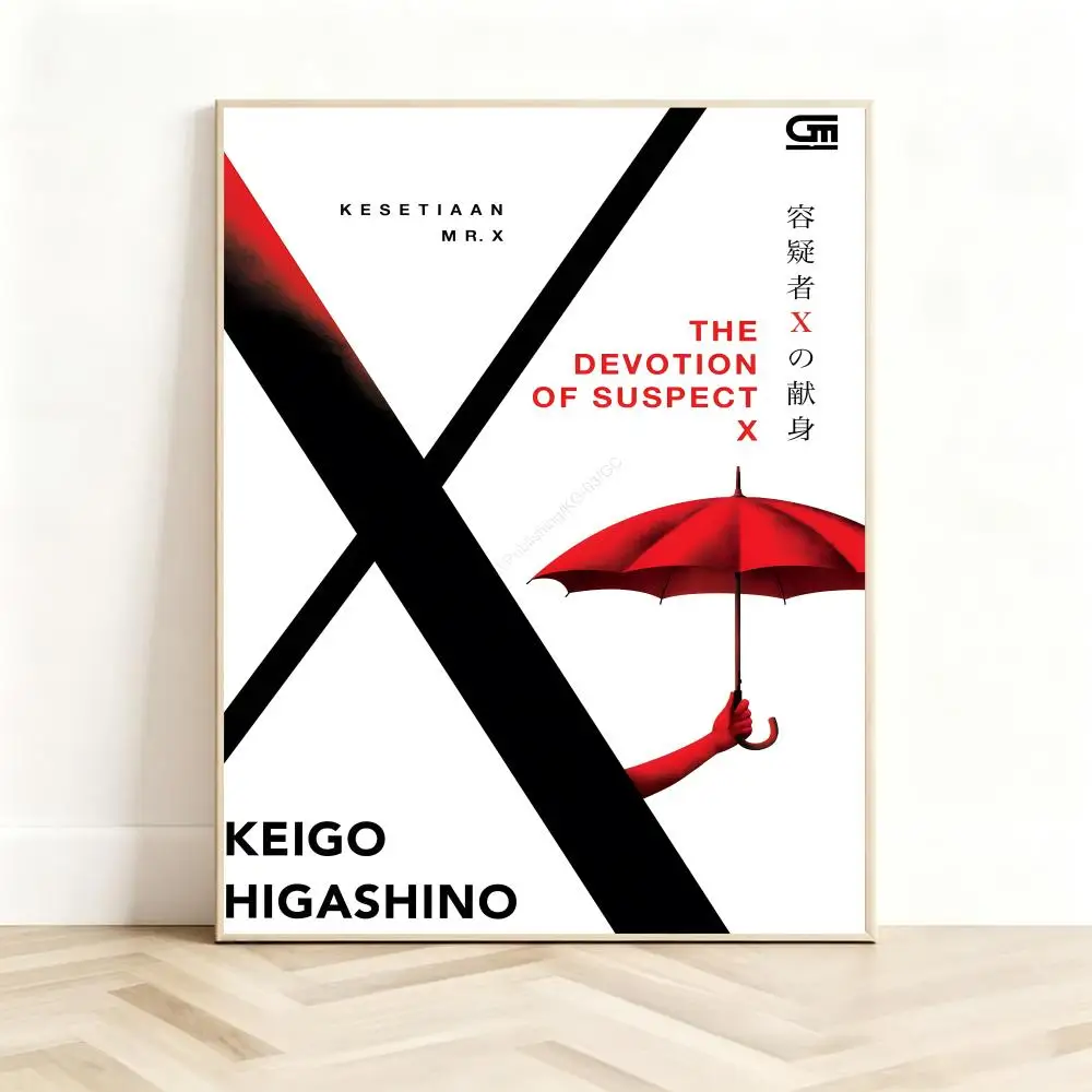 Mystery Writer H-Higashino Keigo Poster Classic Self-Adhesive PP Wall Sticker for Living Room Bar Decor Gift
