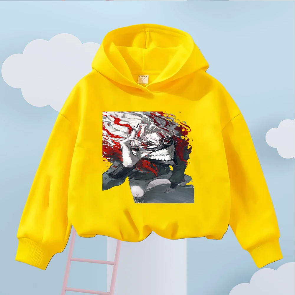 Felpa anime per bambini Top pullover casual per bambini a maniche lunghe con design per ragazza con capelli rosa