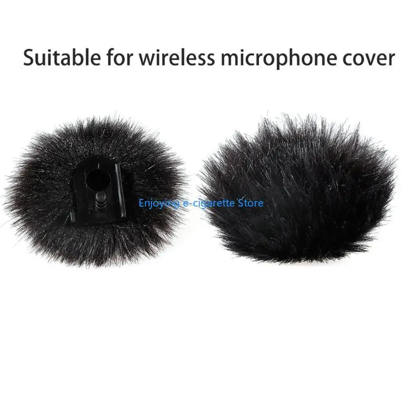 Pelziger Windschutzscheiben-Muff für Außenmikrofone für 150 kabellose Lavalier-Mikrofone Y4QF – Detail 9