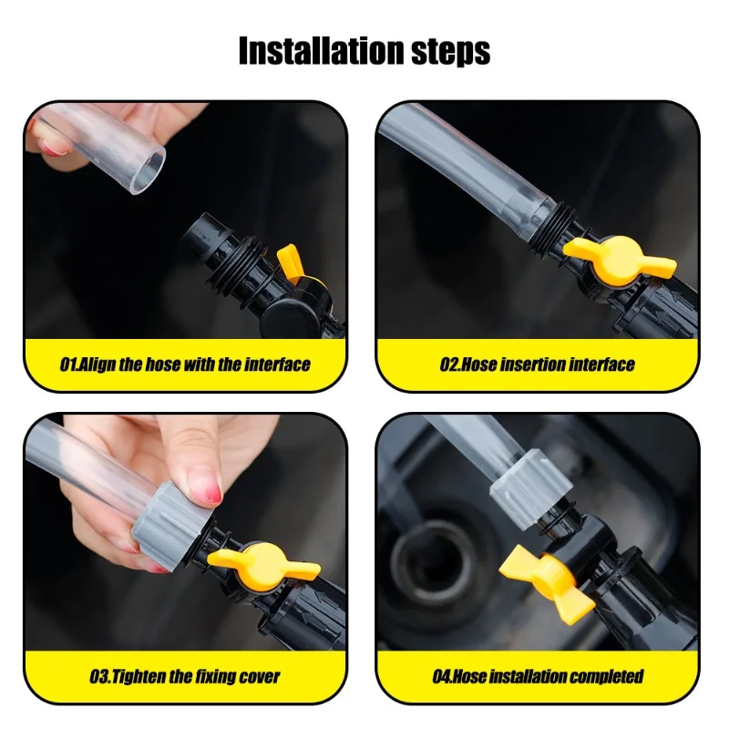 Manual Fuel Pump Kit Automobile oil suction device Hand Primer Manual Suction Pipe Gasoline Pump Kit Fuel Filling Equipment