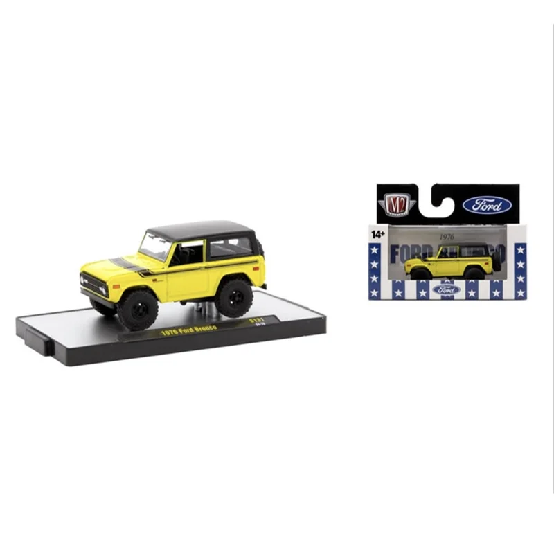 

M2 Machines 1:64 Scale Diecast Alloy 1976 Ford Bronco Toys Cars Model Classics Nostalgia Adult Gifts Souvenir Static Display