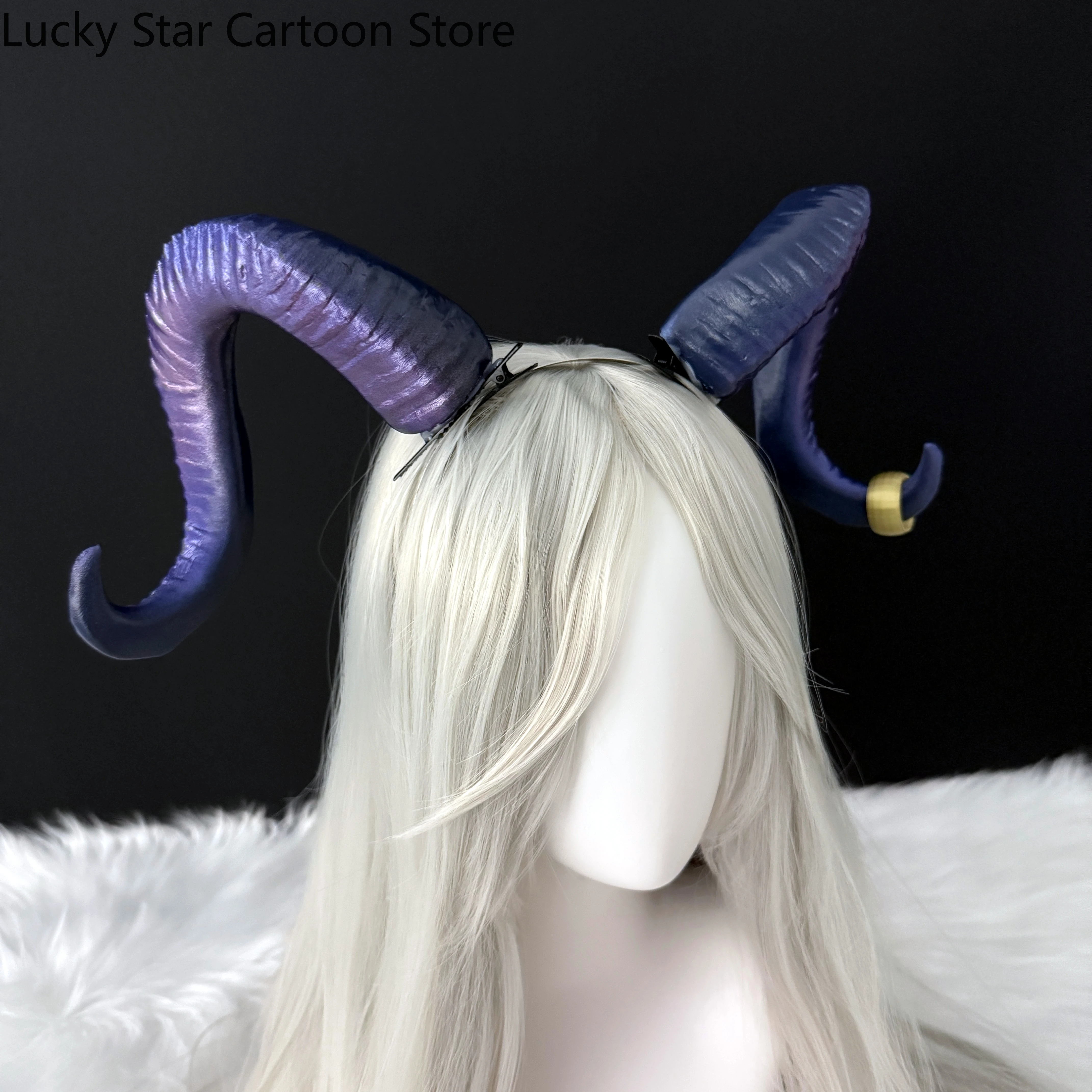 Anime Arknights Togawa Sakiko Oblivionis Cosplay Cartoon Hairclip Corner Angle Hair Slide Headwear Barrette Prop Accessory Gift