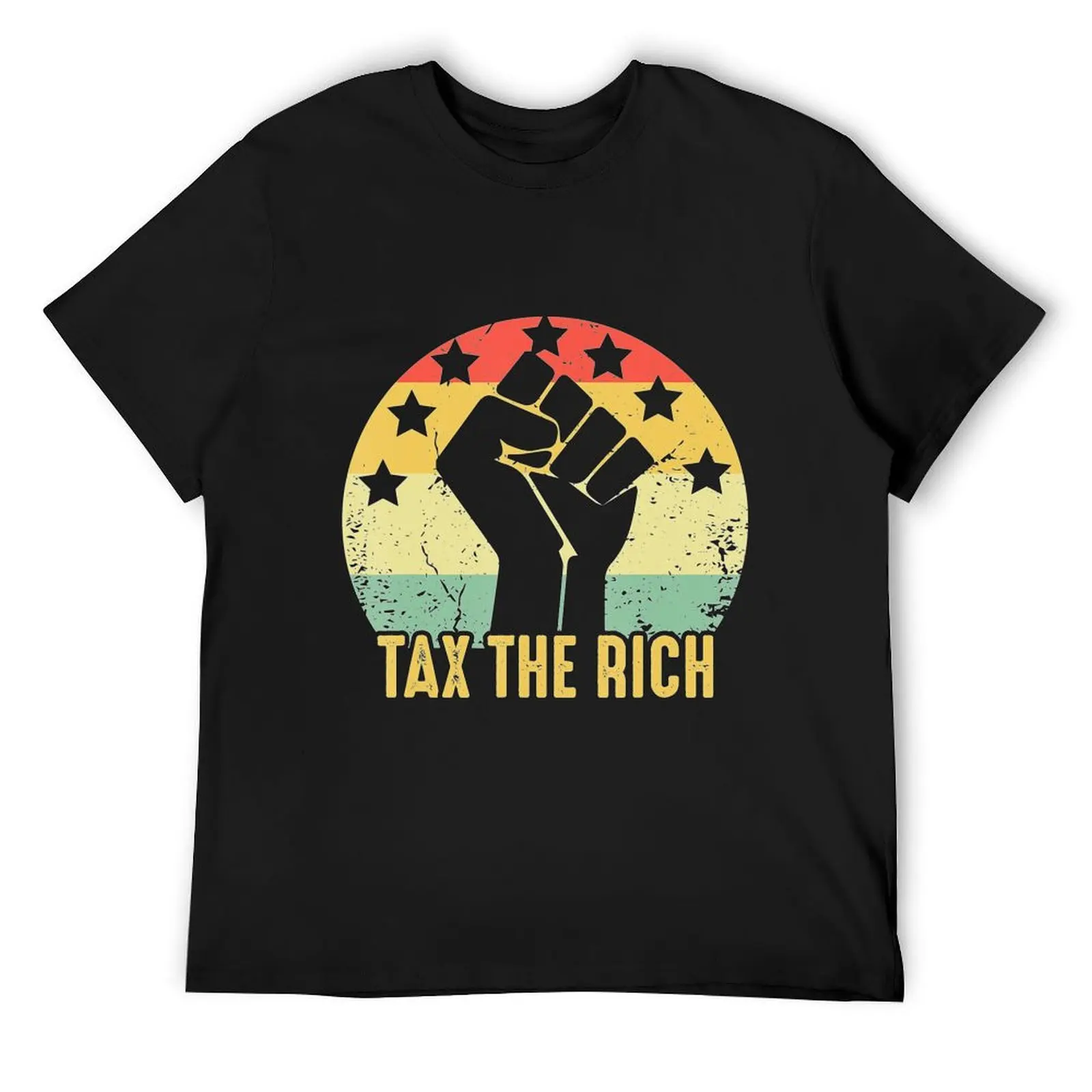 AOC Tax The Rich Retro Vintage Anti T-Shirt funny meme t-shirts customizeds mens clothes