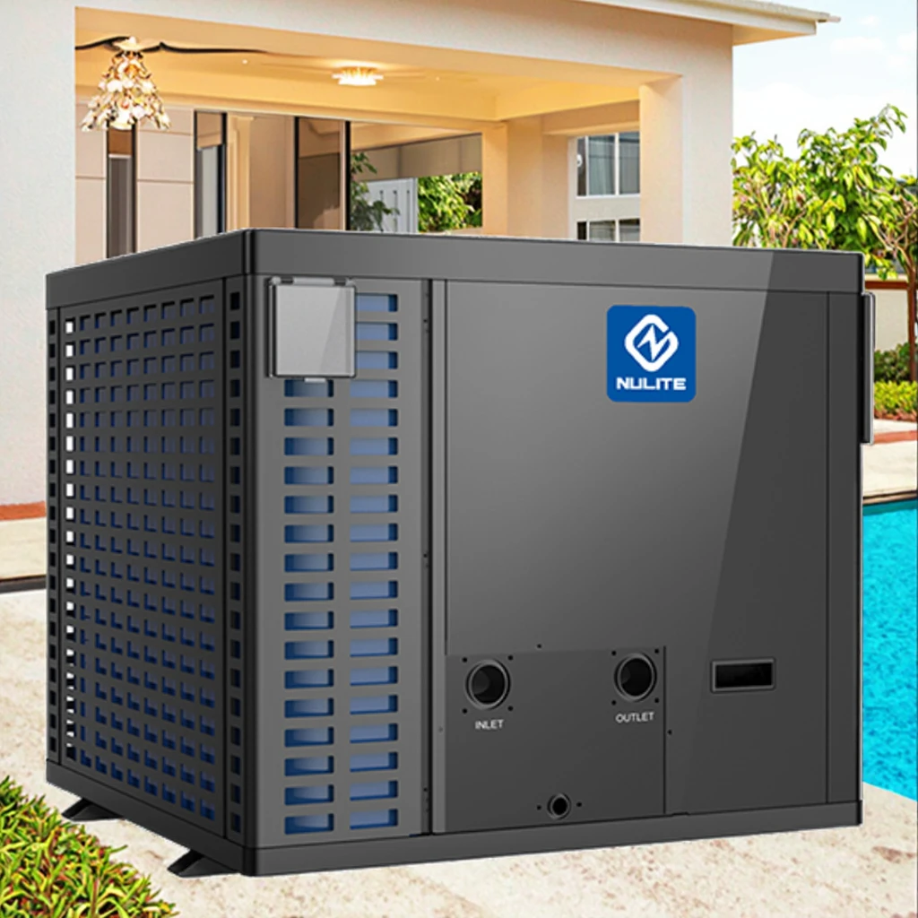 R32 30KW 40KW WIFI Pool Heater Pump Air Source Heat Pump For Household Hot Water Inverter R290 Swimming Pool Water Heater