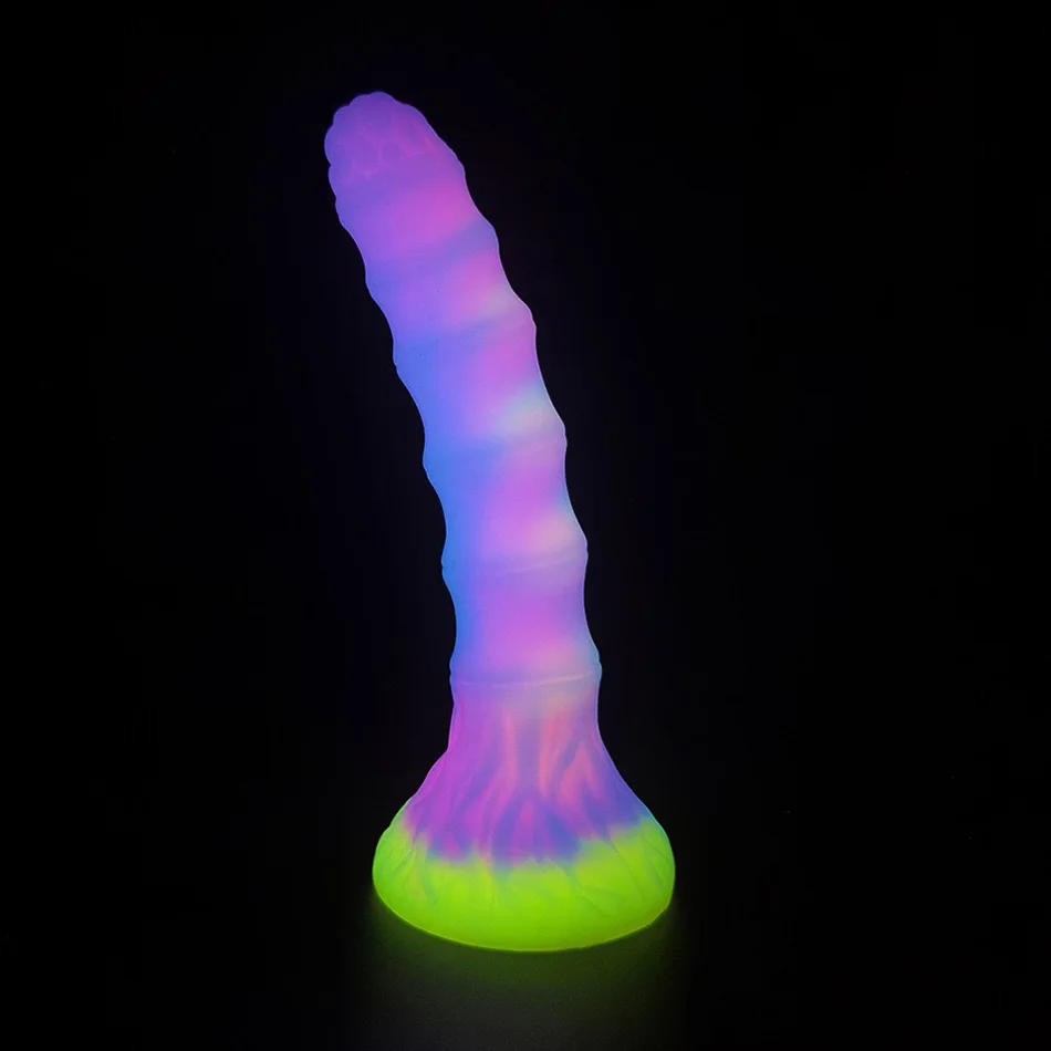 VAZEEK Luminous Sex Machine Attachments Masturbation Dildos for Women Man Silicone Stimulate Accessories Vagina&Anal Sex Toys