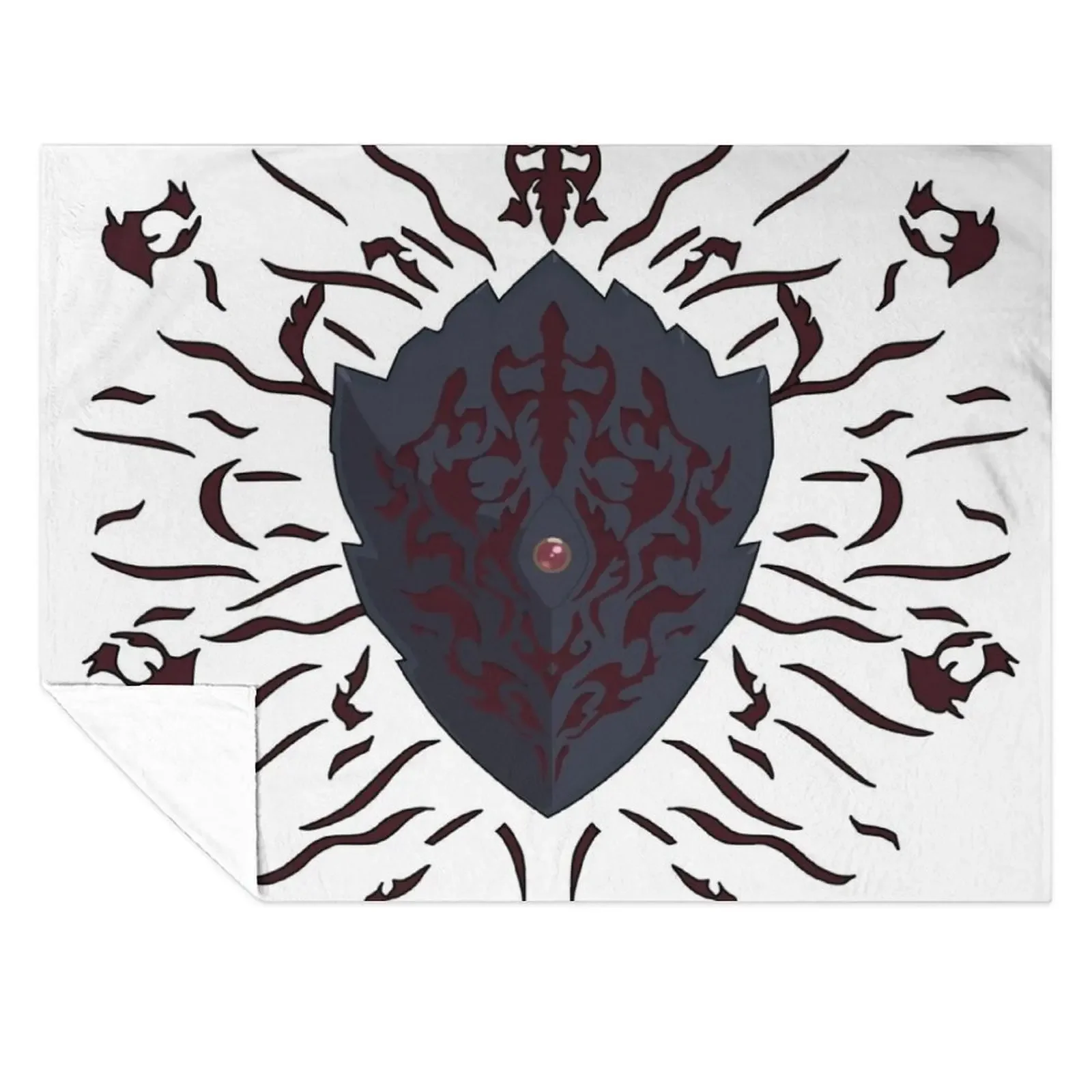 

cursed shield Throw Blanket Flannel Thins Vintage Baby Blankets