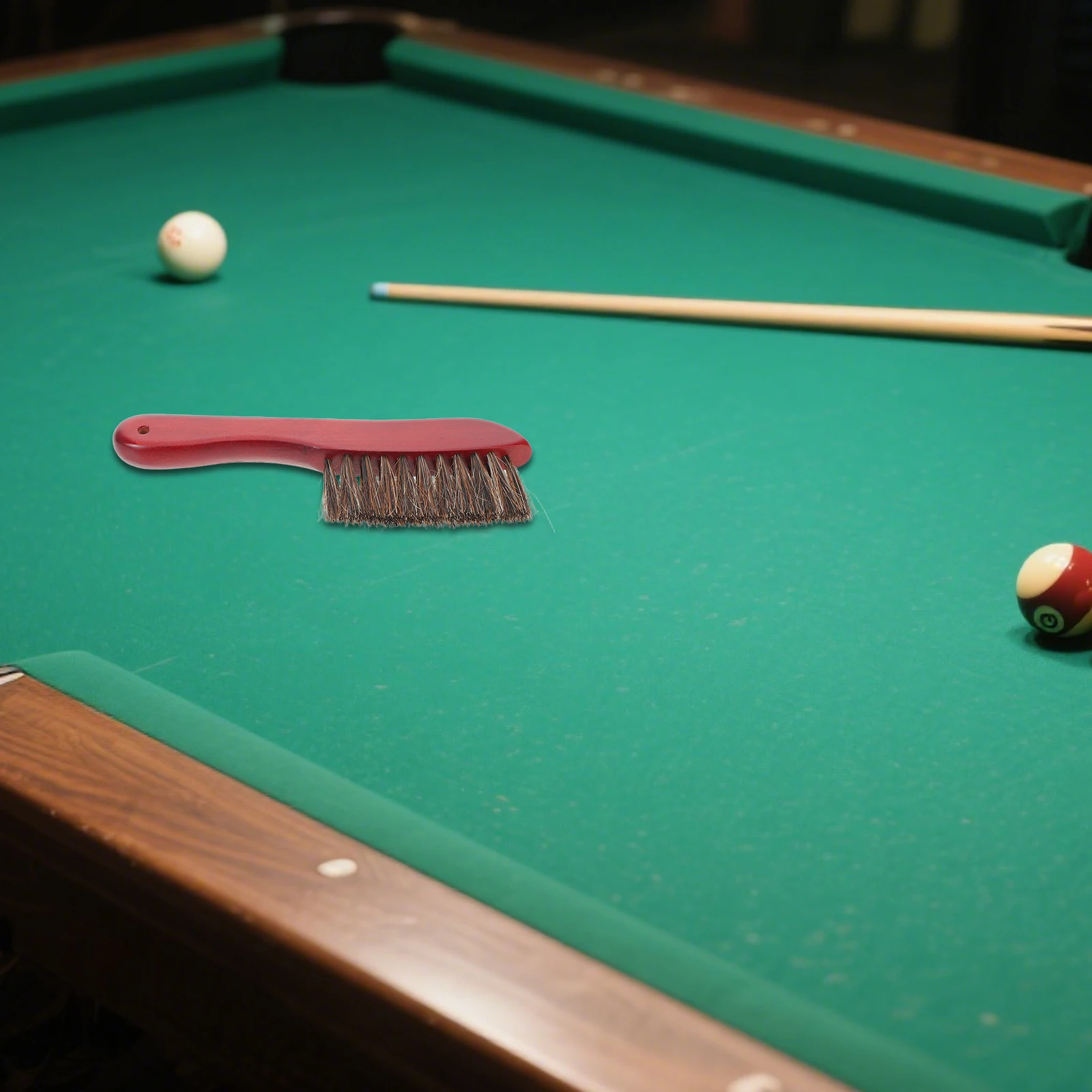 

Billiard Pool Table Brush Soft Horse Hair Wood Handle Professional Cleaner for Home Bar Game Rooms Pool Table Cleaner