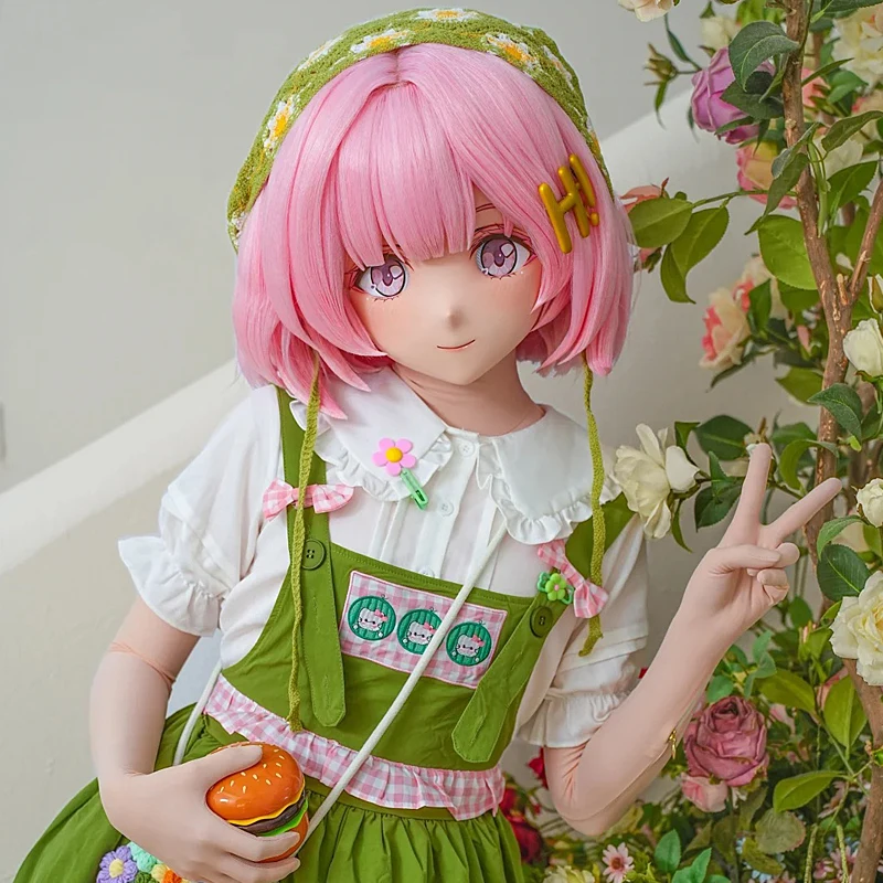 Anime diadema completa bloqueo personalizar muñeca cruzada completa mujer/niña personaje de dibujos animados Kig Cosplay máscara de Kigurumi BJD
