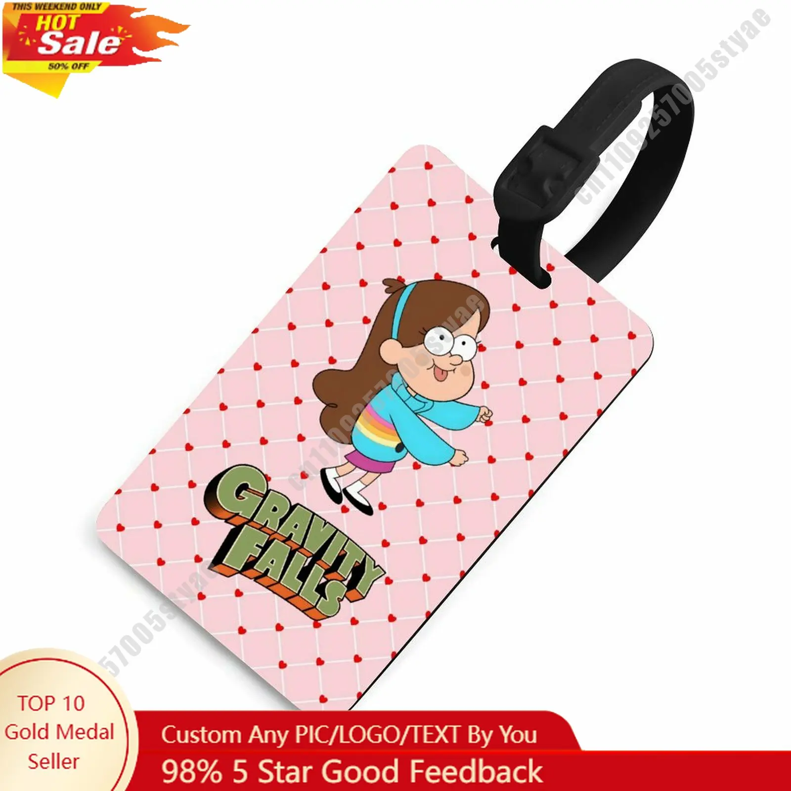 

Mabel Pines Luggage Tags Disney Personalized Customized Your Name Phone Number Address Anti Loss Travel Wearable Pendant
