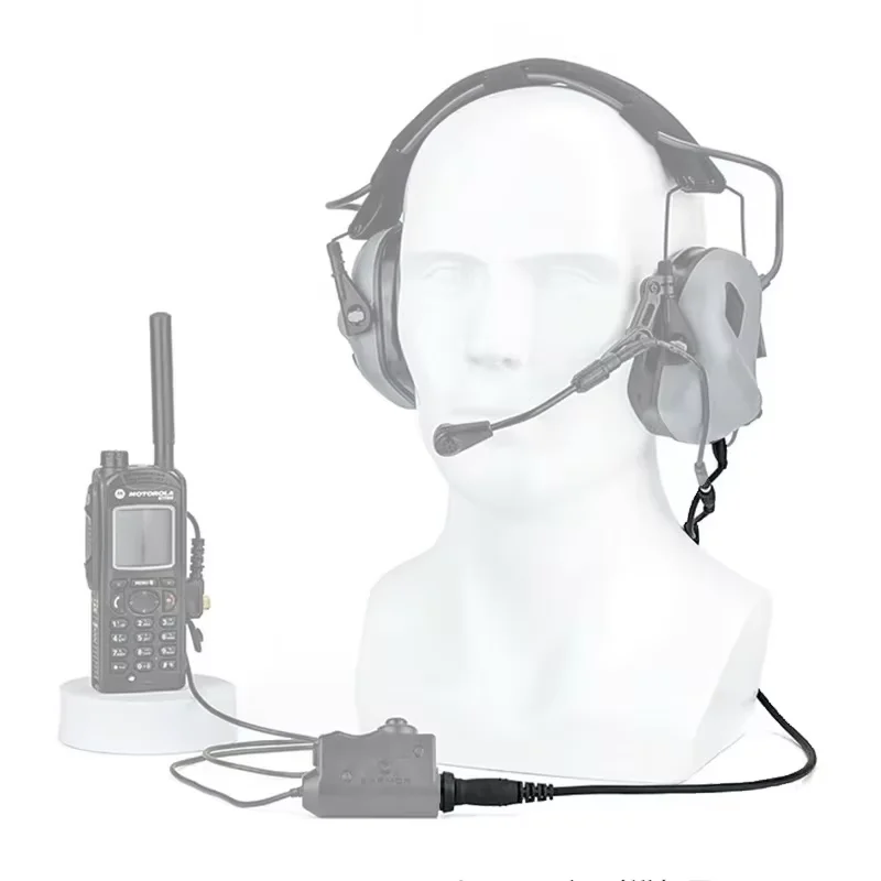 EARMOR M31 Communication Headset Connection Adapter, Communication Headset Adapter, Used for M31, M31H Noise Reduction Headphone