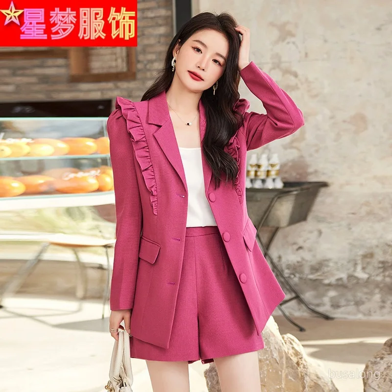 

High-end Women's Suit Set2023New Spring and Autumn Fashionable Elegant Street Style High-end Professional Casual Suit