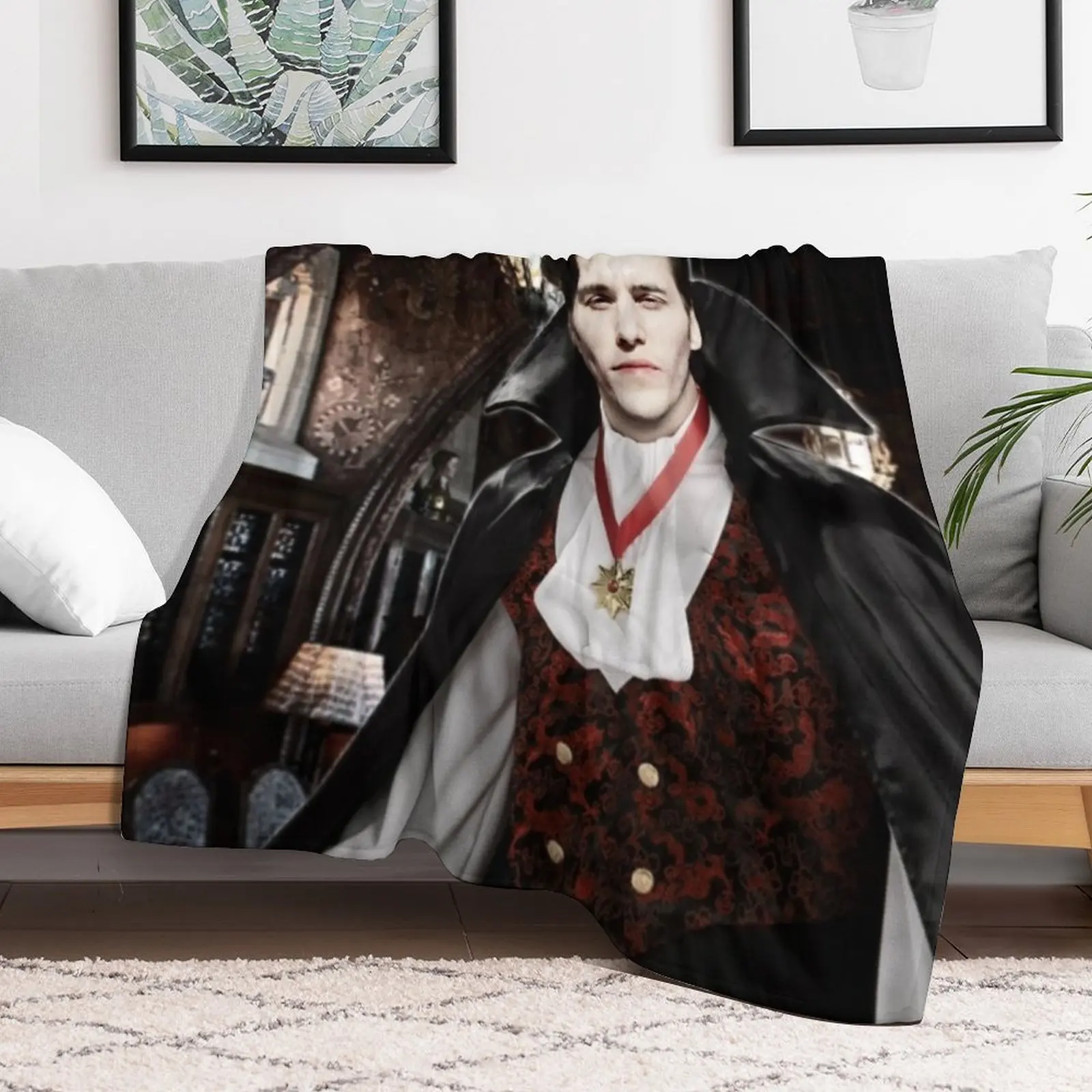 Vampire Jerma Alt. Throw Blanket wednesday Beautifuls Luxury Brand Decorative Sofas Blankets