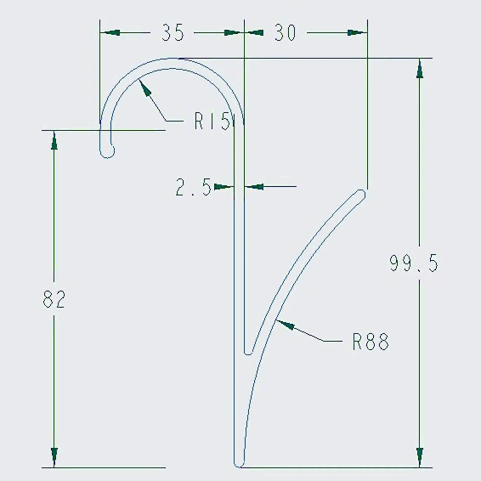 10Pcs Rail Hook Entryway R Shaped for Scarf Hooks for Kitchen Radiator Hook