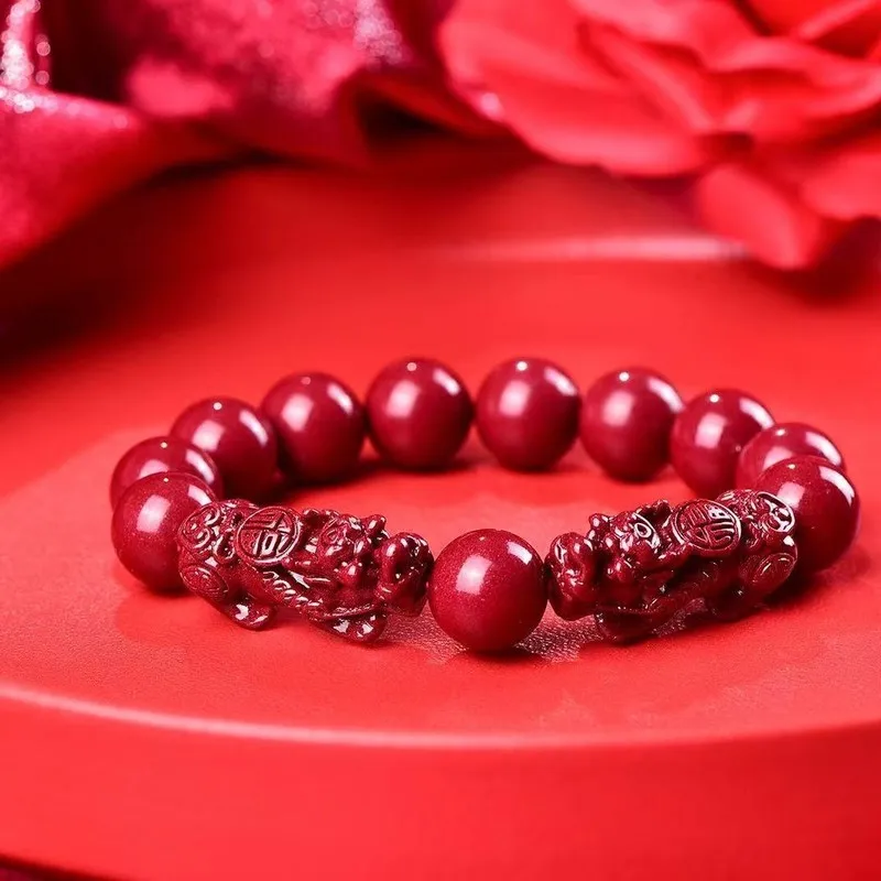 Natural Ore Bracelet With Lucky Pixiu Charm