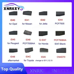 ID40 For Opel ID41 For Nissan ID42 For Jetta ID44 ID46 ID45 ID47 PCF7938XA For Honda ID48 ID20 ID4C CN4D70 Transponder Key Chip