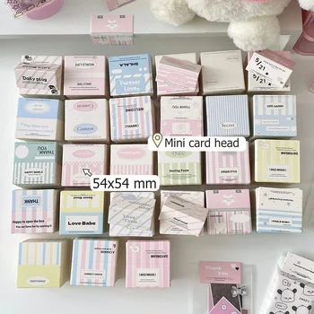 30 pezzi casuali coreani INS bella mini testa di carta pieghevole Kpop Idol carta fotografica imballaggio fai da te decorazione ragazza carino confezione di carta regalo