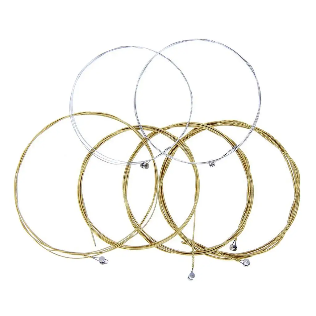 6 pieces 34 inch Folk Acoustic Guitar String Folk Guitar Strings light Replace Back-up Part 011-052