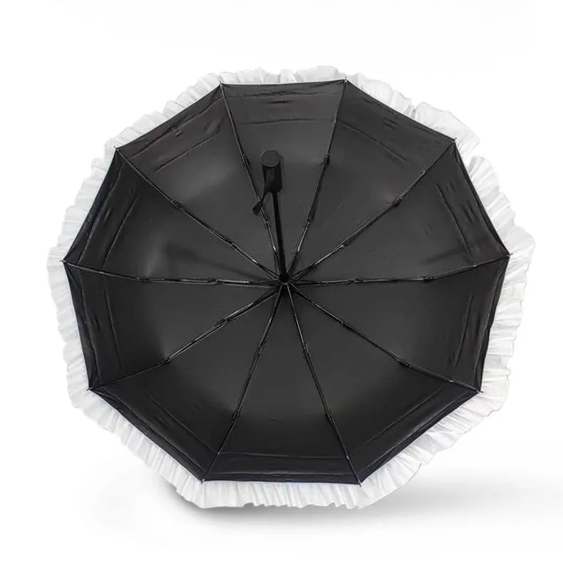 Violet Evergarden Automatic Umbrella Rainy Sunny Folding Umbrella Anti-uv Windproof  Umbrella Gifts