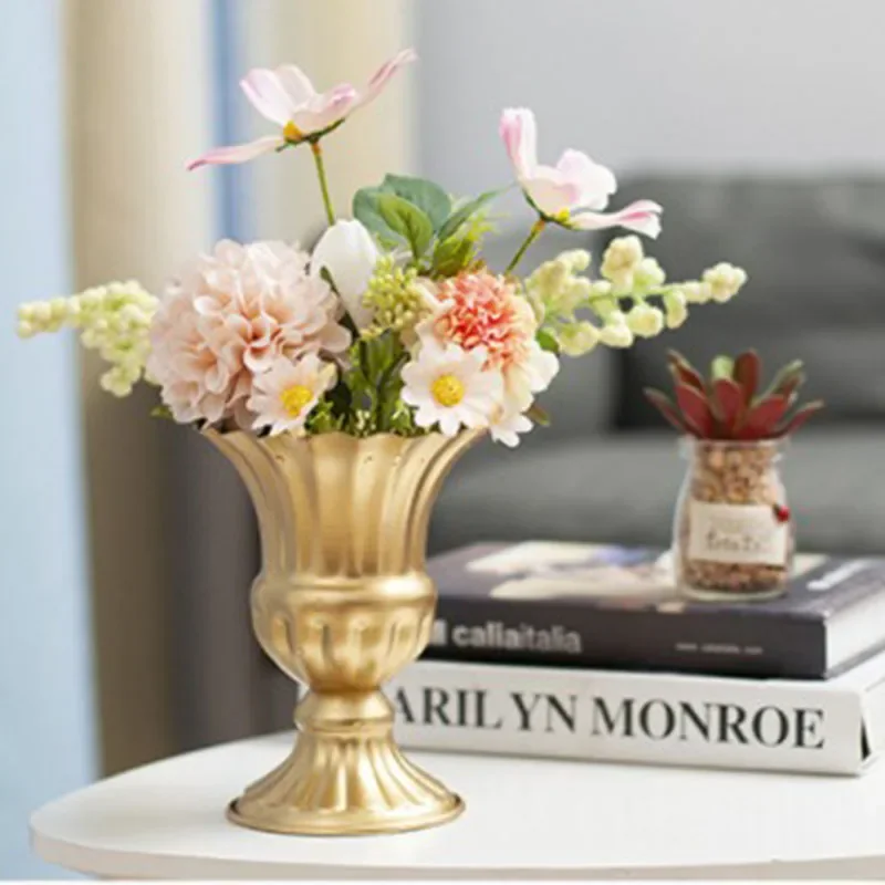 

European Retro White Vase Desktop Decoration Wedding Decorations Living Room Home Decor Desktop Decoration Flower Pot Вазадекор