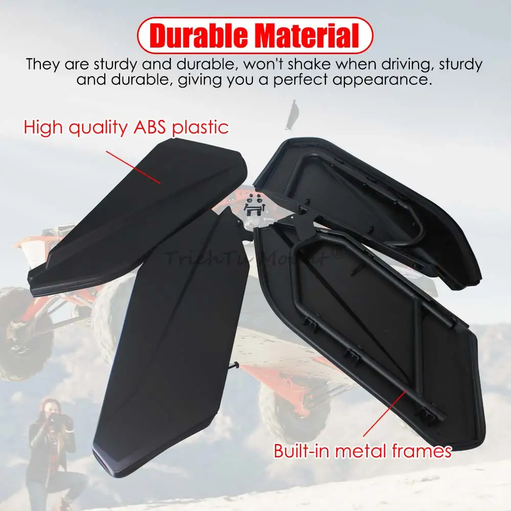 Front and Rear Lower Door Panel Insert Kits For Can-Am Maverick X3 R RR 2017-2024 Matte Black UTV Accessories Rpl for 715002903