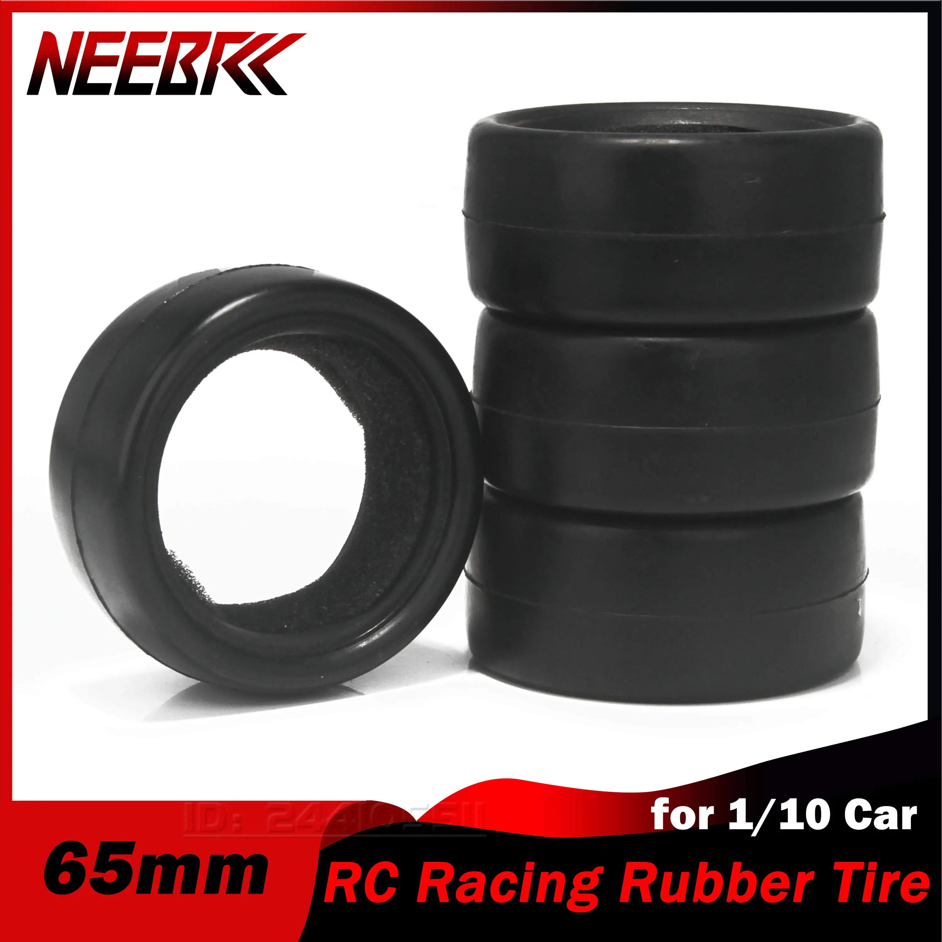 

4PCS 65mm 1/10 RC On-road Car Rubber Tire Wheel Soft Tyre Skin Sponge Liner for Drift Traxxas Tamiya HPI Kyosho Racing Toy Part