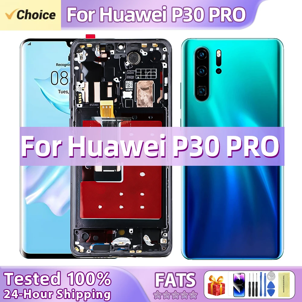 For HUAWEI P30 Pro 6.47\'\'For P30Pro VOG-L29 L09 AL00 L04 AL10 HW-02L LCD Display Touch Screen Digitizer Assembly Replacement