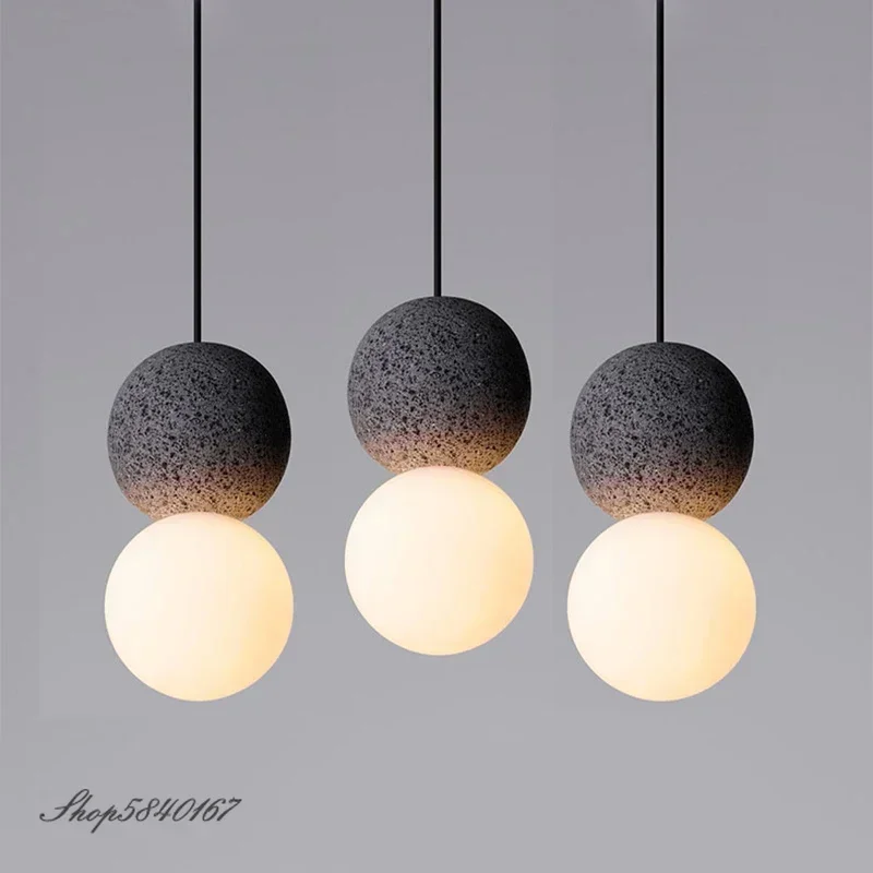 

Nordic Cement Pendant Light Ins Creative Pendant Lamp for Living Room Hanging Lamps Dining Room Lights Clothing Shop Suspension