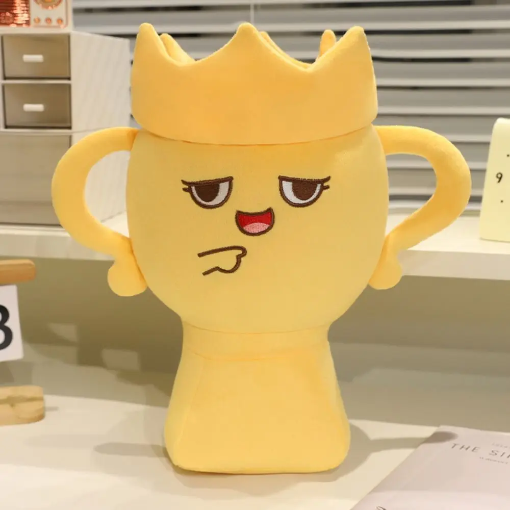 Funny Trophy PP Cotton Champion Trophy Victory Trophy Soft Trophy Shape Fluffy Ins Victory Championship Sporting Events
